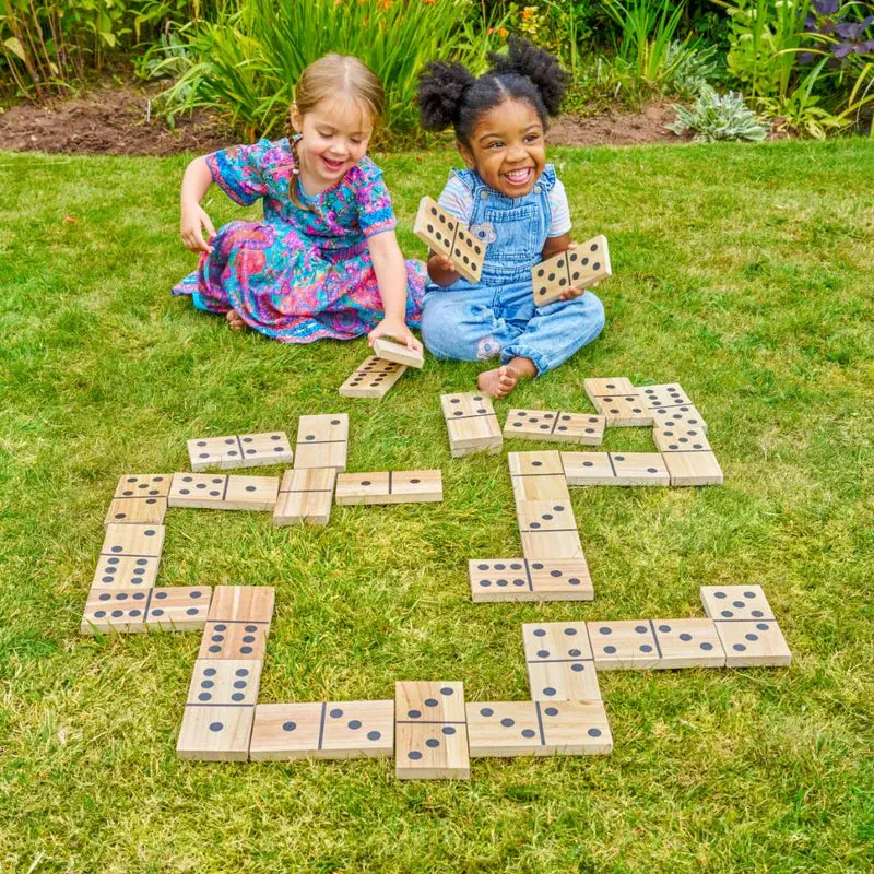 Tp Wooden Giant Domino Set For Toddlers And Preschoolers 1