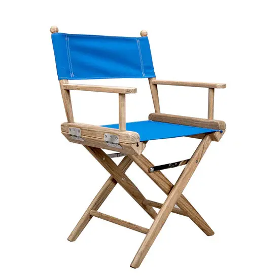 Unfinished Director’S Chair With Blue Polyester Seat Cover – Models 60040U & 60040Pb 1