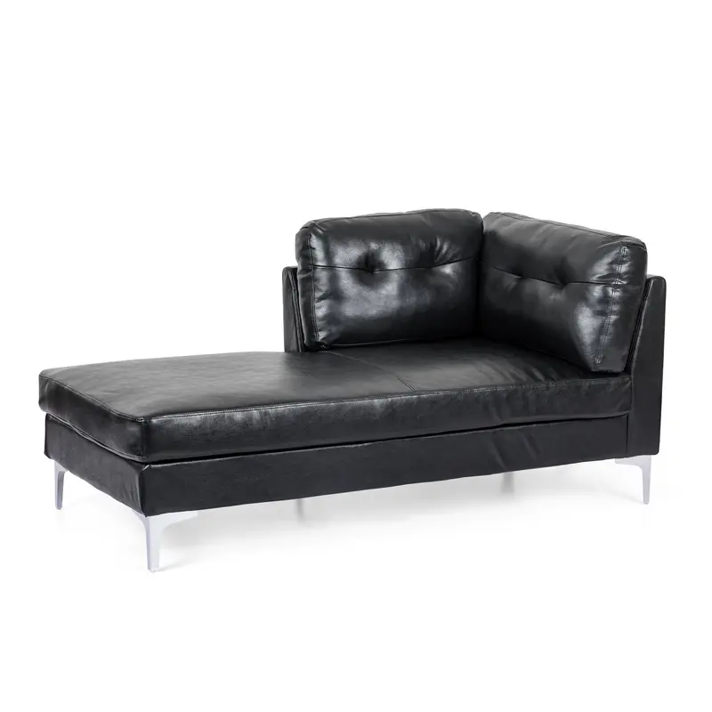 Upholstered Contemporary Chaise Lounge With Streamlined Profile - Nh127413 1