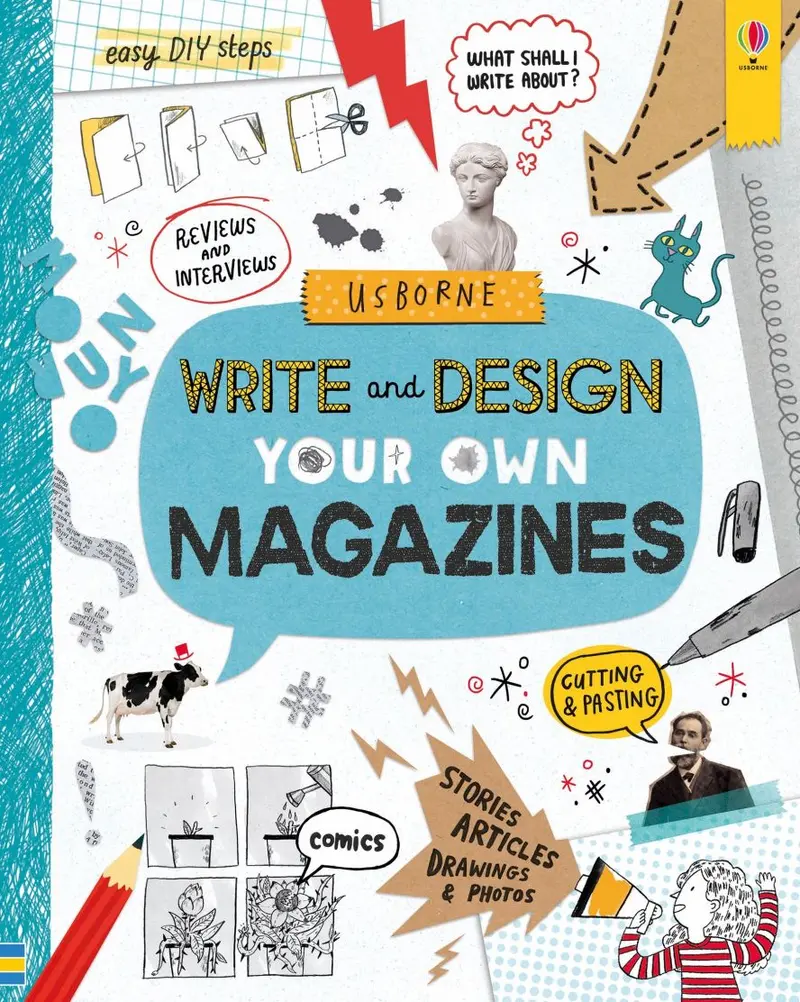 Usborne Write & Design Your Own Magazine – Creative Writing Guide 1