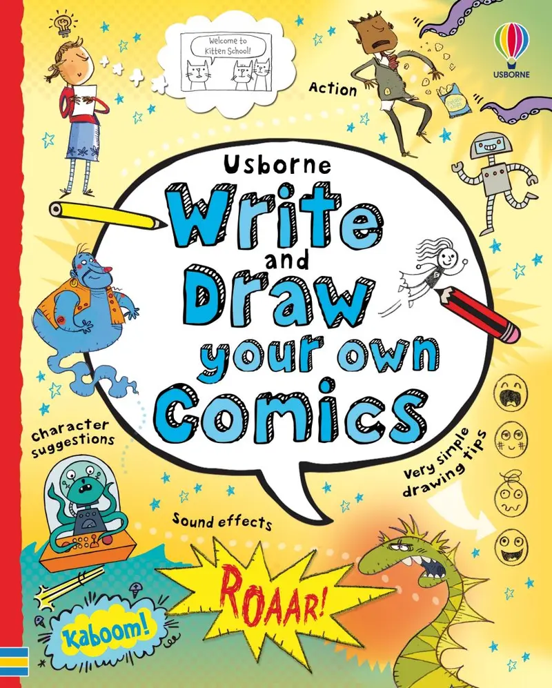 Usborne Write & Draw Your Own Comics Activity Book 1