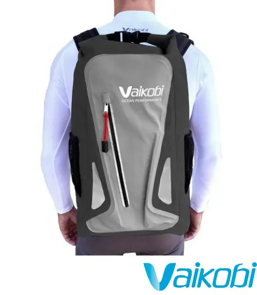 Vaikobi 25L Waterproof Dry Backpack – Black & Grey 1