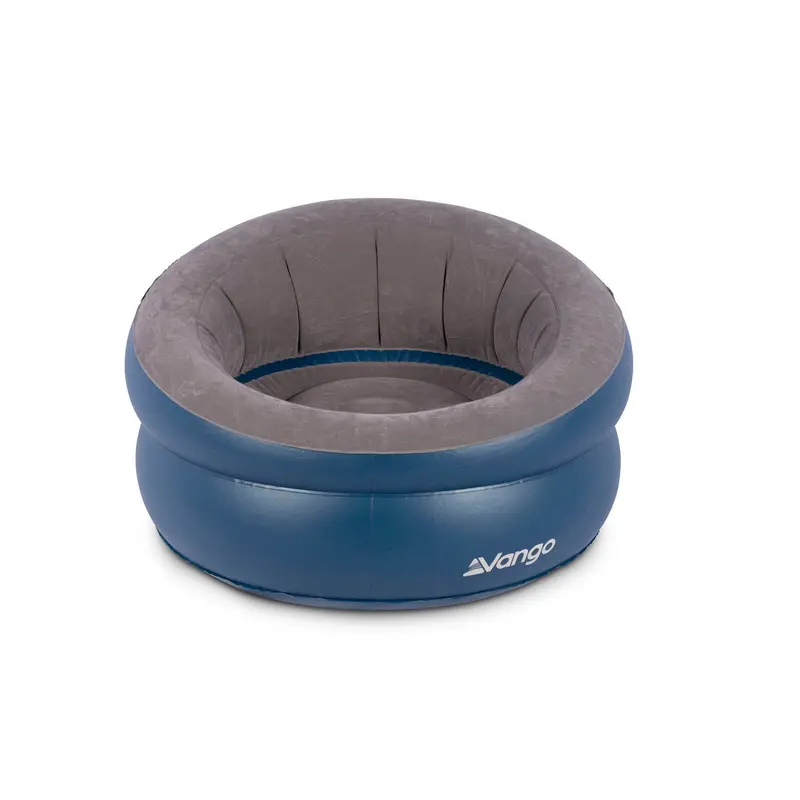 Vango Flocked Donut Inflatable Chair – Navy Blue 1