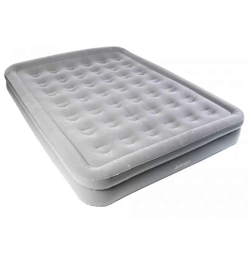 Vango High Rise Flocked Double Air Bed – Extra Comfort Support 1