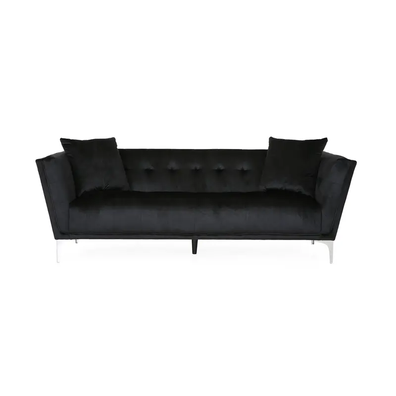 Velvet 3-Seater Modern Glam Sofa – Nh932313 1