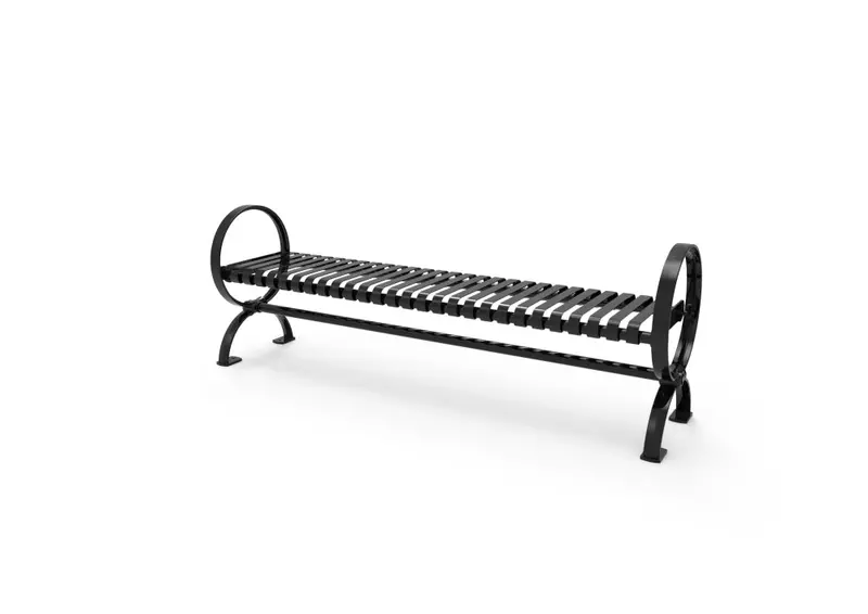 Village-Style Backless Bench For Outdoor Play Areas 1