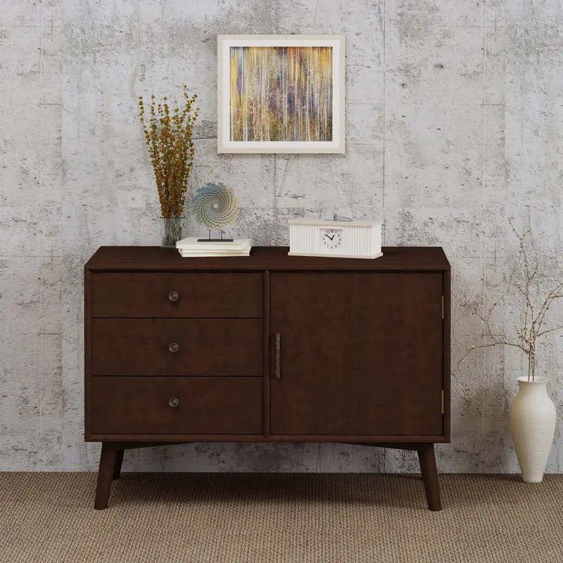 Walnut-Tone Faux-Wood Mid-Century Cabinet – Nh997403 1