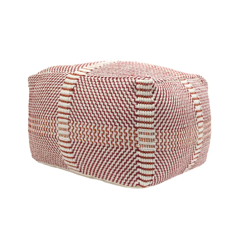 Water-Resistant 26-Inch Rectangular Ottoman Pouf – Indoor-Outdoor Boho Seating Nh420803 1