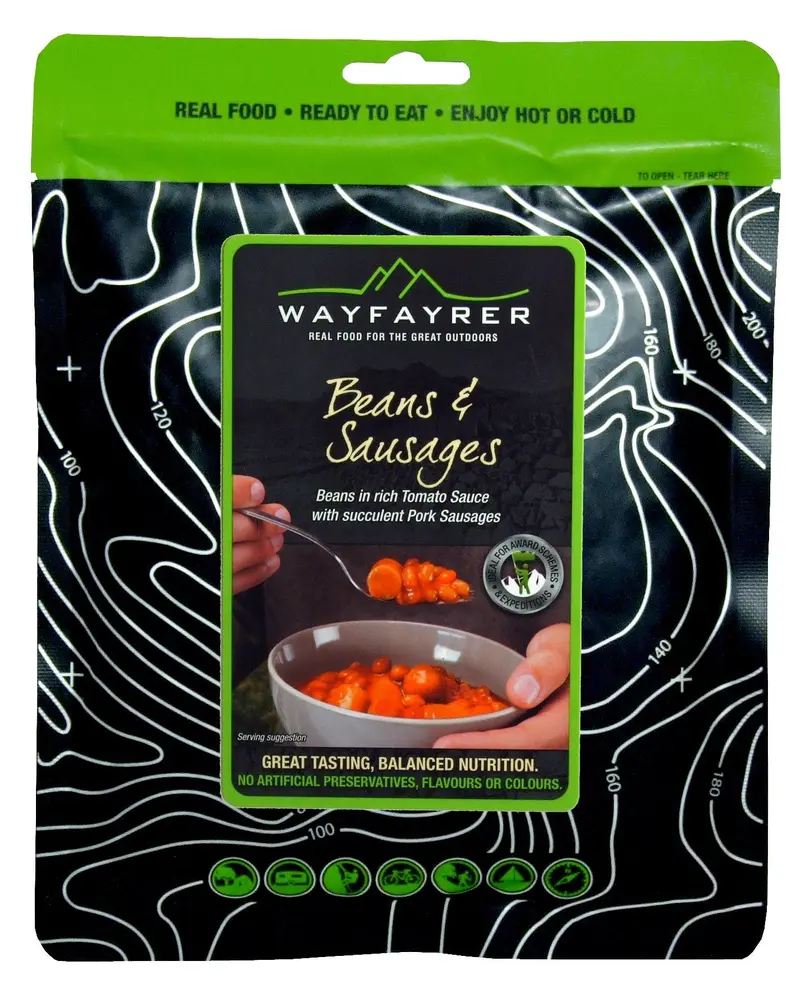 Wayfayrer Ready-To-Eat Baked Beans With Sausage In Rich Tomato Sauce – Outdoor Food 1