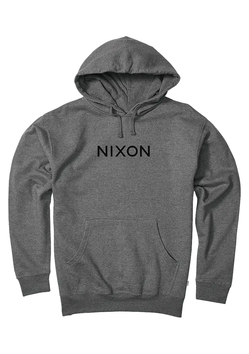 Wordmark Pullover Hoodie In Dark Heather Gray 1
