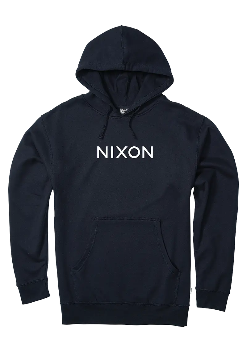 Wordmark Pullover Hoodie In Navy 1